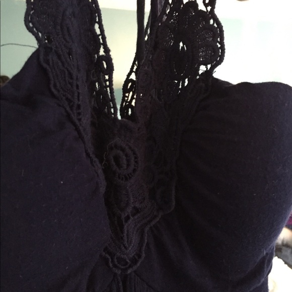 Dark blue maxi dress. - Picture 3 of 3